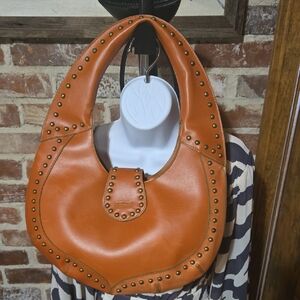 Matt & Nat Tan Studded Hobo Bag